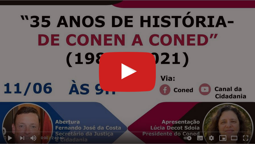 Live “35 ANOS DE HISTÓRIA – DE CONEN A CONED” (1986 a 2021)